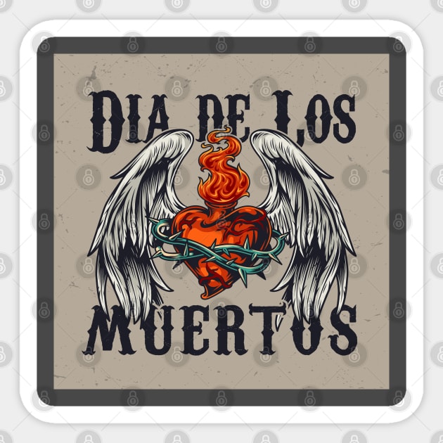 DIA DE LOS MUERTOS Sticker by madihaagill@gmail.com